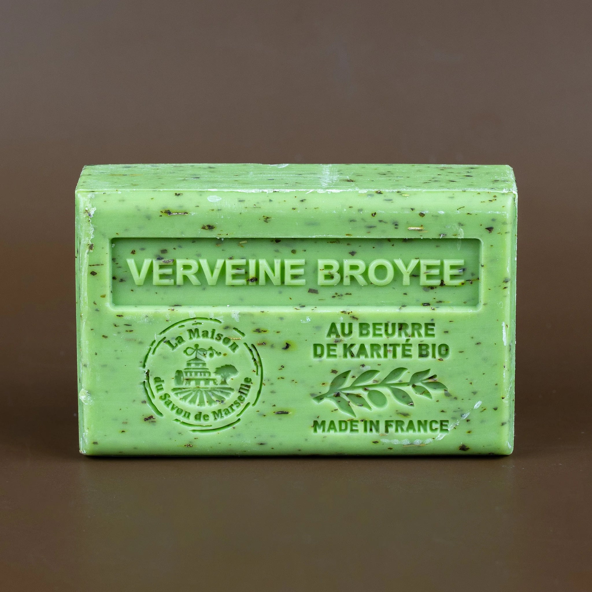 La Maison du Savon de Marseille Verbena Broyee (Exfoliating) Soap with organic Shea Butter 125g French Soaps UK