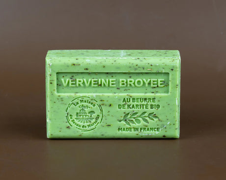 La Maison du Savon de Marseille Verbena Broyee (Exfoliating) Soap with organic Shea Butter 125g French Soaps UK