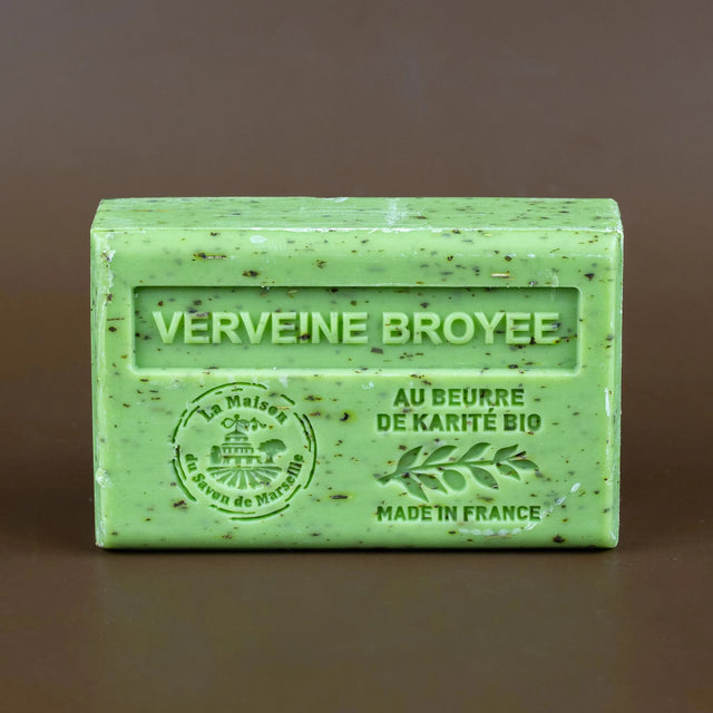 La Maison du Savon de Marseille Verbena Broyee (Exfoliating) Soap with organic Shea Butter 125g French Soaps UK