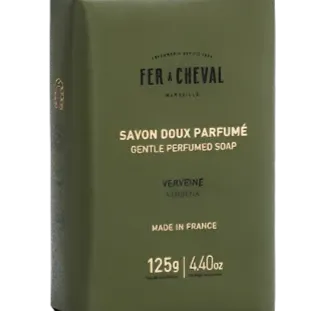 FER A CHEVAL Verbena, Extra Gentle Fragranced Marseille Soap |125g French Soaps UK