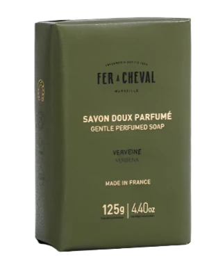 FER A CHEVAL Verbena, Extra Gentle Fragranced Marseille Soap |125g French Soaps UK