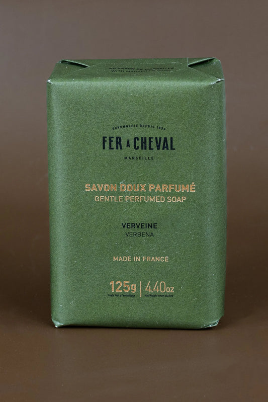 FER A CHEVAL Verbena, Extra Gentle Fragranced Marseille Soap |125g French Soaps UK