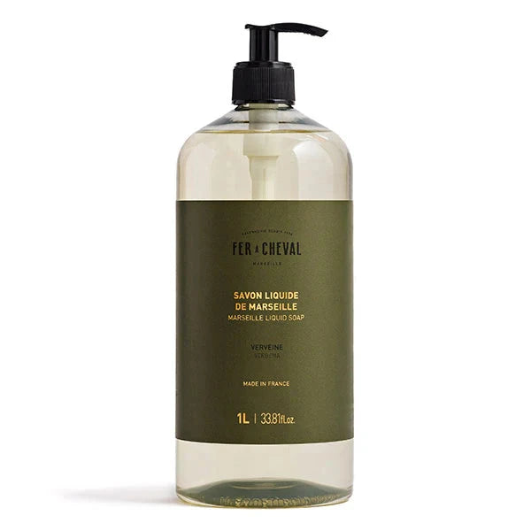 FER A CHEVAL Verbena, Marseille Liquid Soap | 1L French Soaps UK