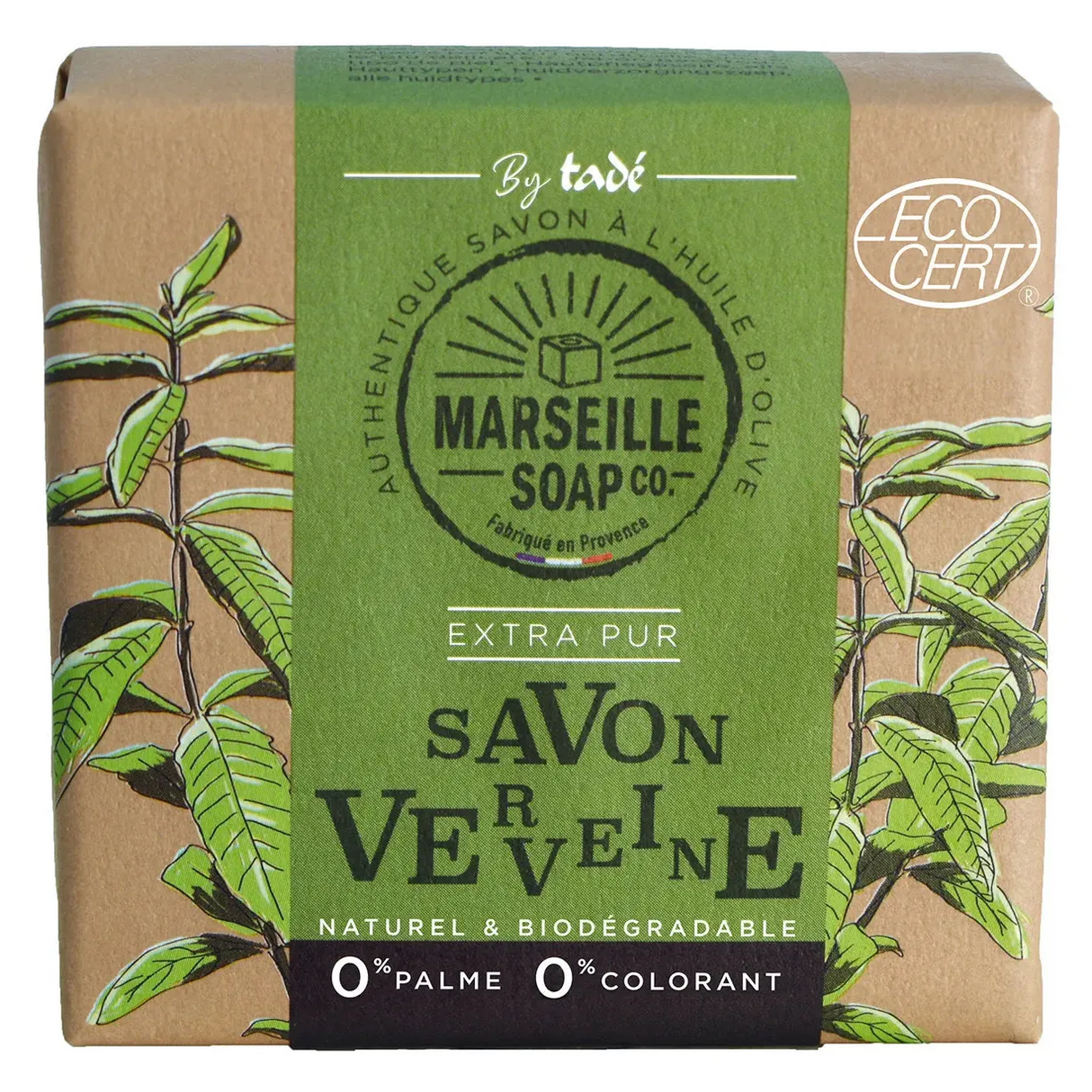 TADÉ PAYS DU LEVANT Verbena Marseille Soap with Olive Oil | 100g French Soaps UK