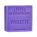 LE CHATELARD 1802 Violet Marseille Soap, 72% Coconut, Olive and Almond Oil, 100g |  PALM FREE French Soaps UK