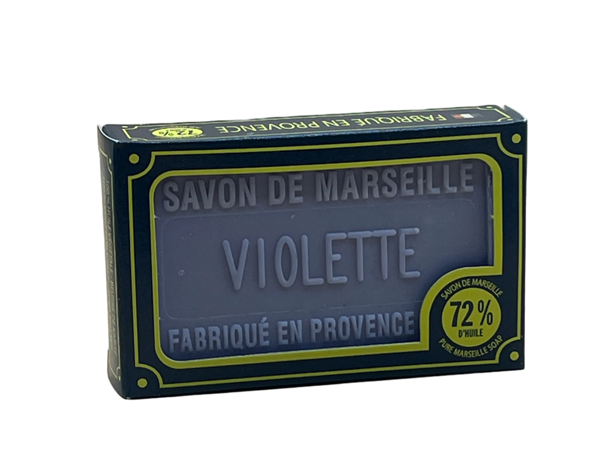 BLEU JAUNE Violet, Marseille Soap with Shea Butter | 100g French Soaps UK