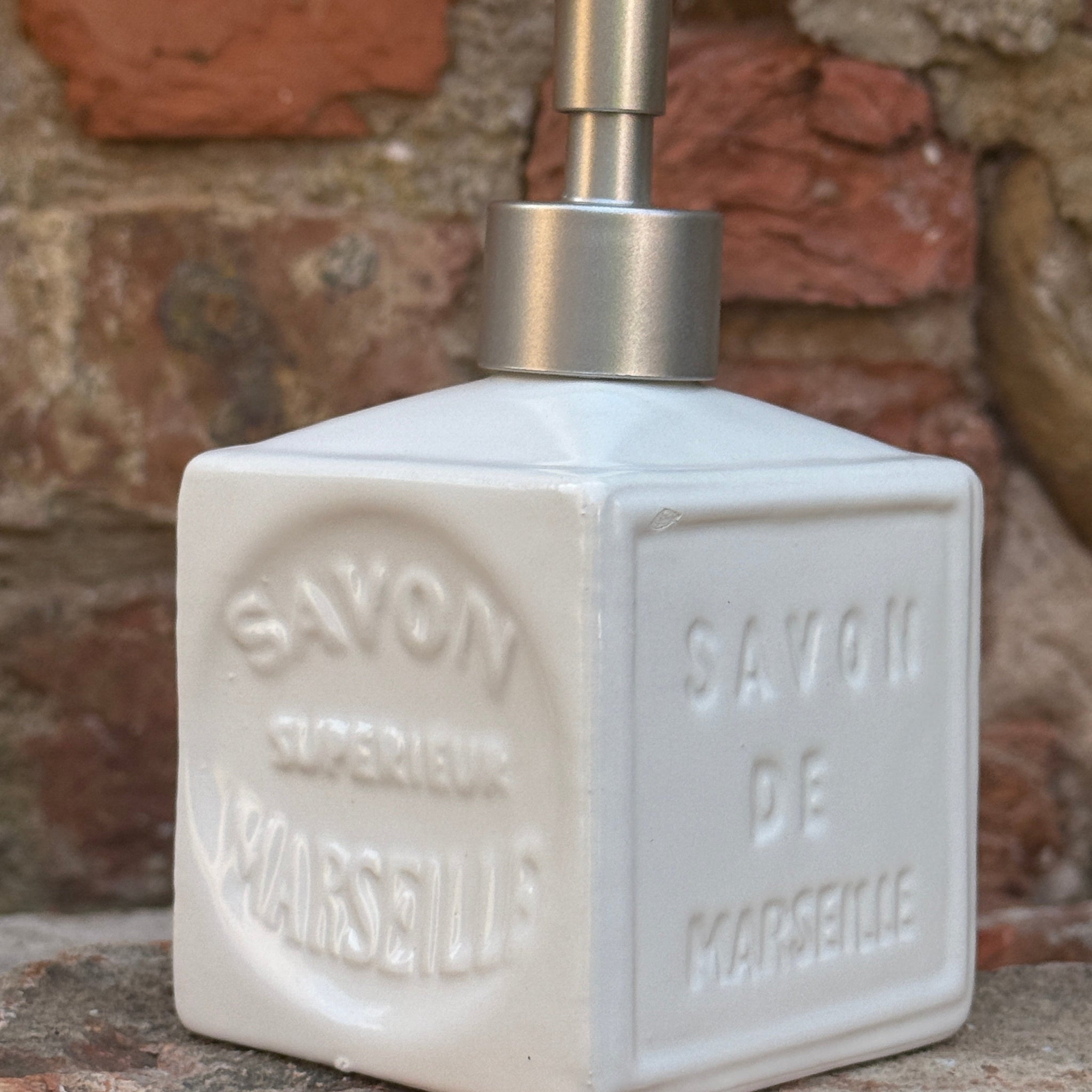 Bastide & Olivier White Ceramic Soap Dispenser French Soaps UK