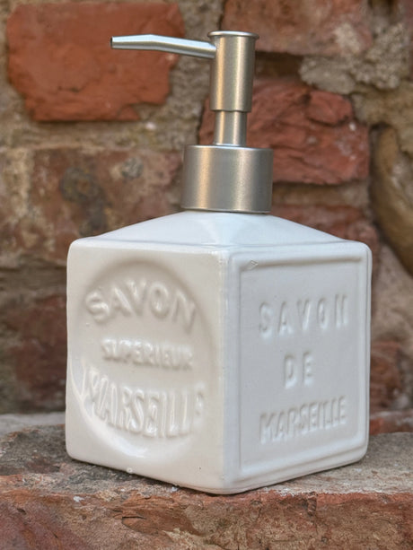 Bastide & Olivier White Ceramic Soap Dispenser French Soaps UK