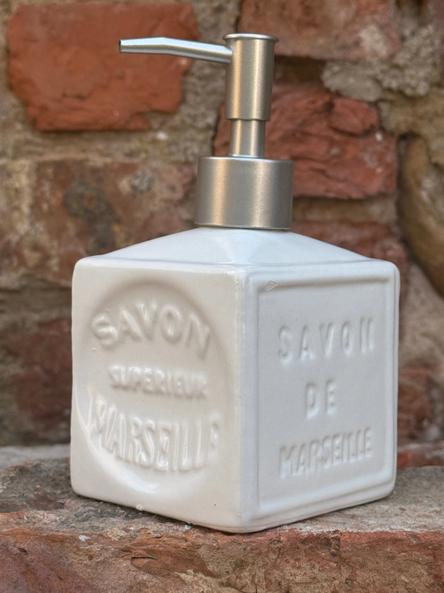 Bastide & Olivier White Ceramic Soap Dispenser French Soaps UK
