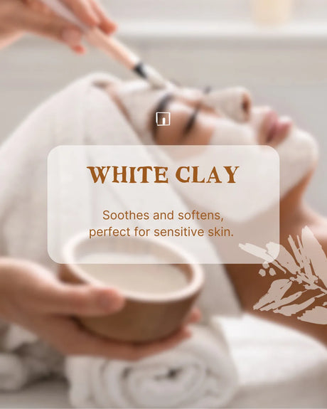 TADÉ PAYS DU LEVANT White Clay Powder, for Dry or Fragile skin, Face, Body & Hair | 100g French Soaps UK