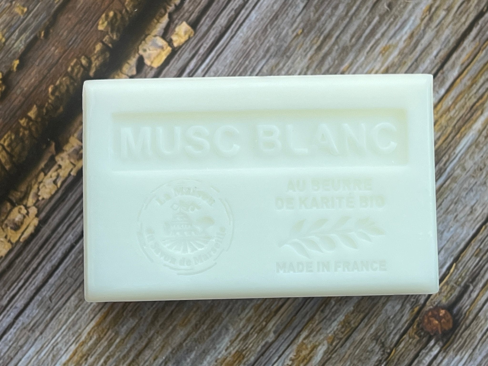 White Musk French Soap with Organic Shea Butter, 125g