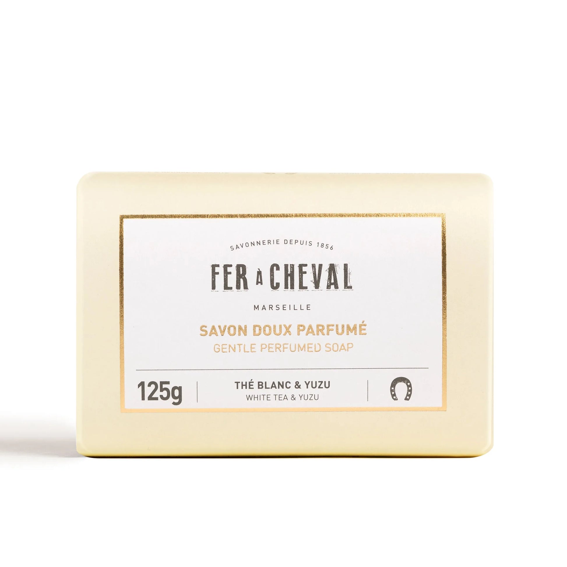 FER A CHEVAL White Tea & Yuzu, Extra Gentle Fragranced Marseille Soap | 125g French Soaps UK