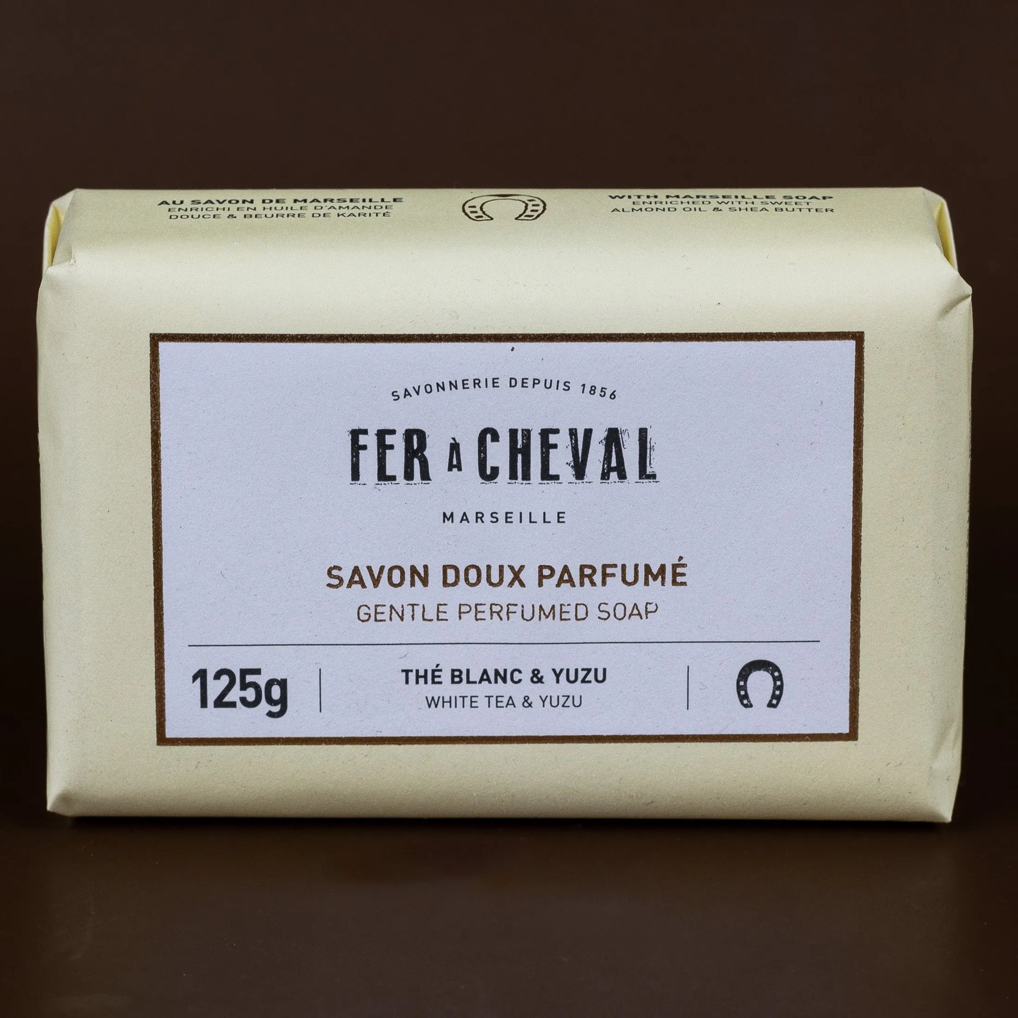 FER A CHEVAL White Tea & Yuzu, Extra Gentle Fragranced Marseille Soap | 125g French Soaps UK