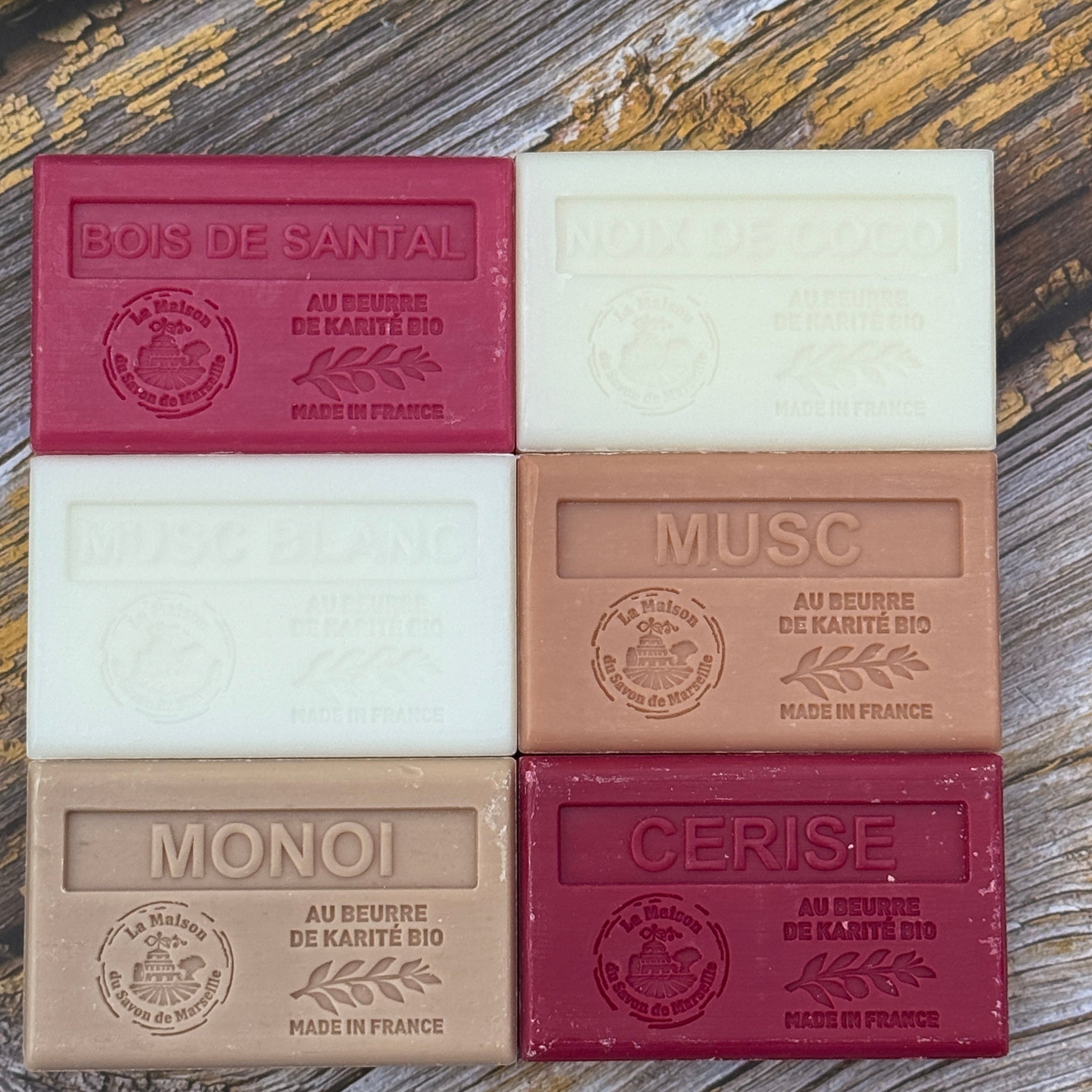 La Maison du Savon de Marseille Winter Pinks,   6 x 125g Soap Bars  |  Unwrapped French Soaps UK