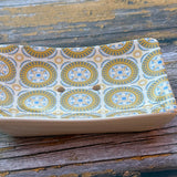 Bastide & Olivier Yellow & Blue Mosaic Ceramic Soap Dish French Soaps UK