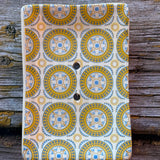 Bastide & Olivier Yellow & Blue Mosaic Ceramic Soap Dish French Soaps UK