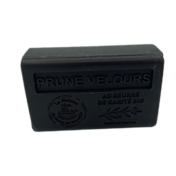 Plum (Prune Velours) French Soap with Organic Shea Butter 125g