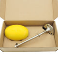 Boxed Set of Provedn Brushed Steel Wall Arm with Lemon Soap, FrenchSoaps UK